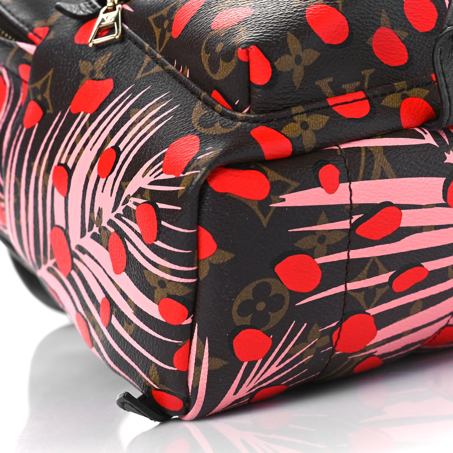 Monogram Jungle Dots Palm Springs Backpack PM Sugar Pink Poppy