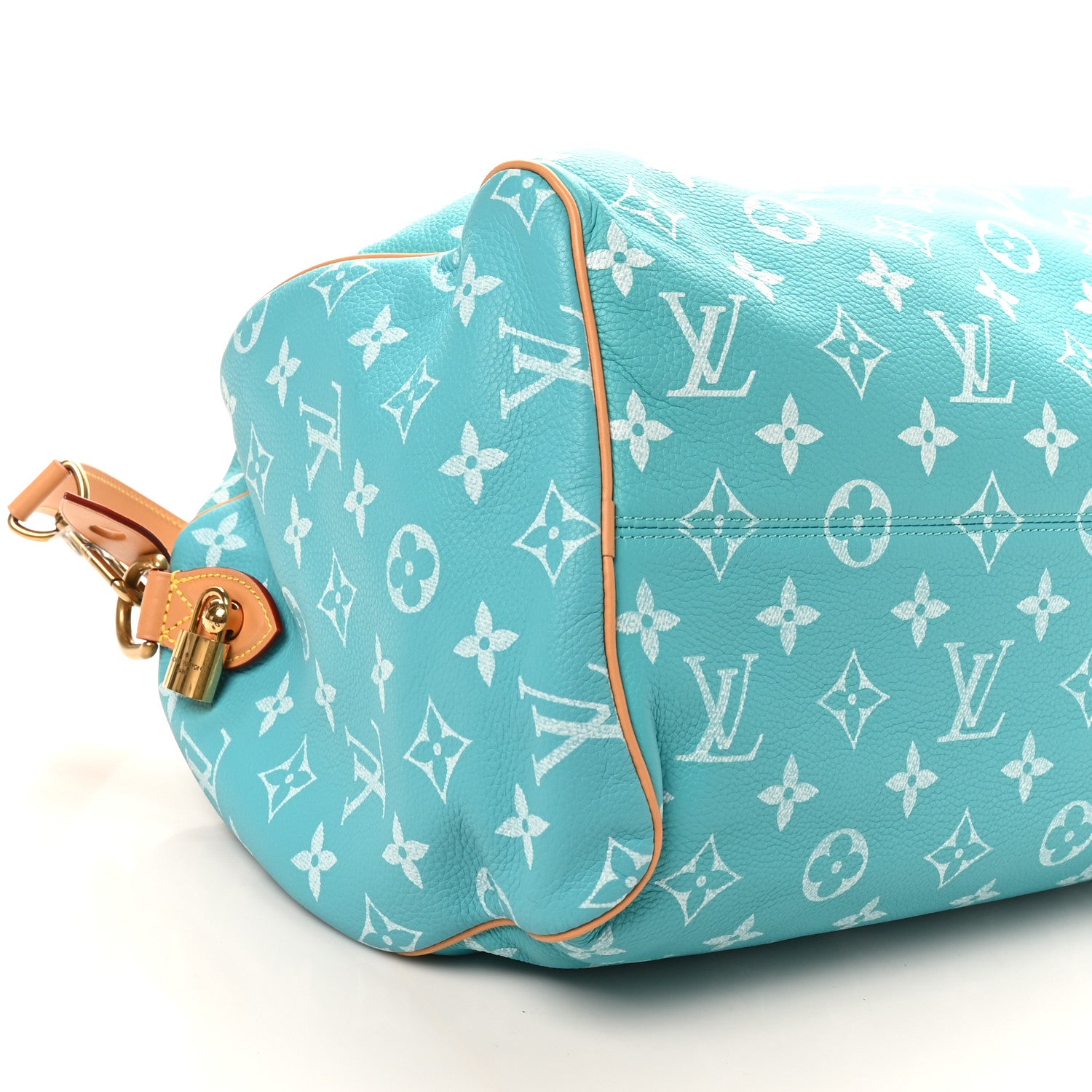 Louis Vuitton Calfskin Monogram Speedy P9 Bandouliere 40 Turquoise 9 of 10