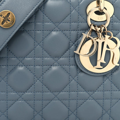 Christian Dior Lambskin Cannage Small Lucky Badges My Lady Dior Cloud Blue 12 of 12
