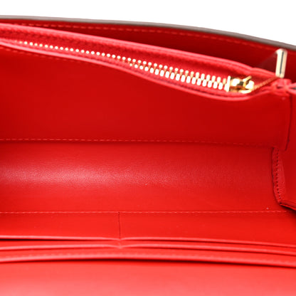 Christian Louboutin Calfskin Embossed Crocodile Loubi54 Crossbody Clutch Acajou 5 of 11