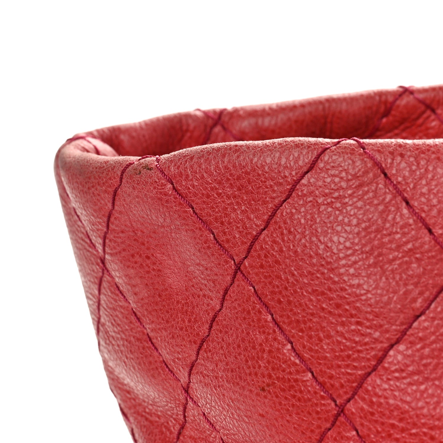 Chanel Glazed Calfskin Large On The Road Tote Red 10 of 13
