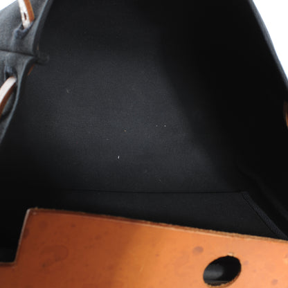 Hermes Toile HERBAG PM Natural and Black 19 of 19