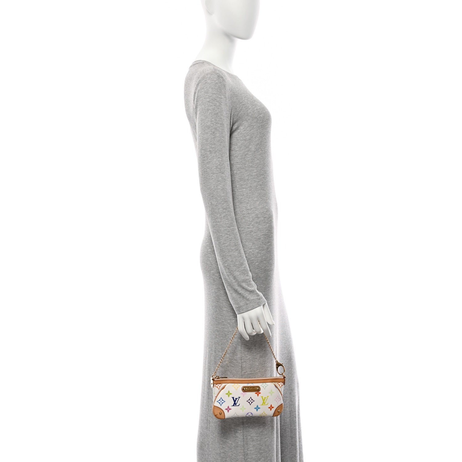 Louis Vuitton Monogram Multicolor Pochette Milla MM White 2 of 12