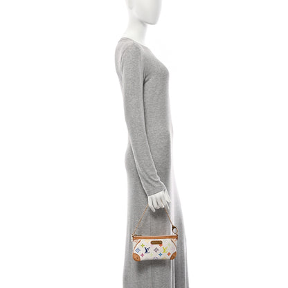 Louis Vuitton Monogram Multicolor Pochette Milla MM White 2 of 12