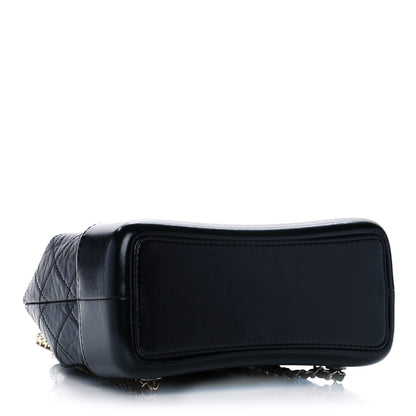 Chanel Aged Calfskin Quilted Small Gabrielle Backpack Black 4 of 11
