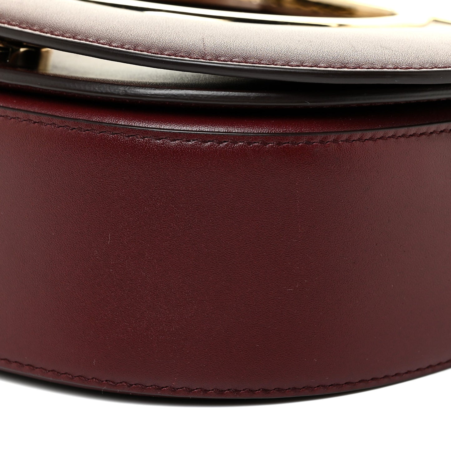 Calfskin Small Vela Flap Bag Wine