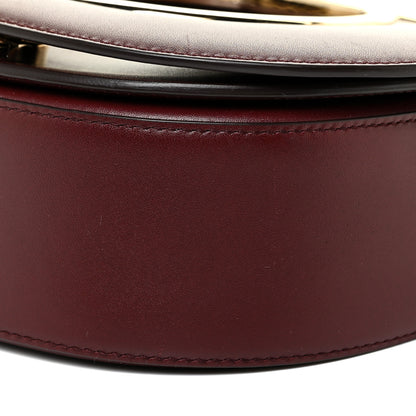 Salvatore Ferragamo Calfskin Small Vela Flap Bag Wine 5 of 17