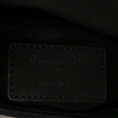 Christian Dior Ultra Matte Calfskin Cannage Mini Lady Dior Black 6 of 11
