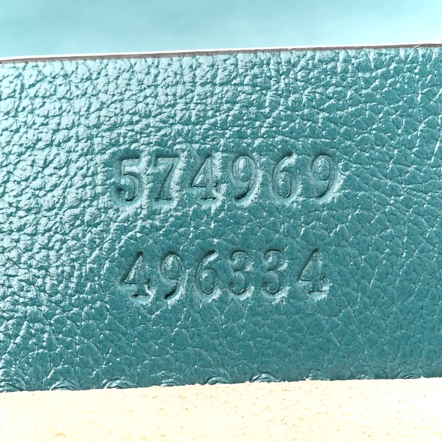 Gucci Azalea Calfskin Enamel Matelasse Diagonal Super Mini Torchon GG Marmont Shoulder Bag Imperial Blue Pavone 7 of 12
