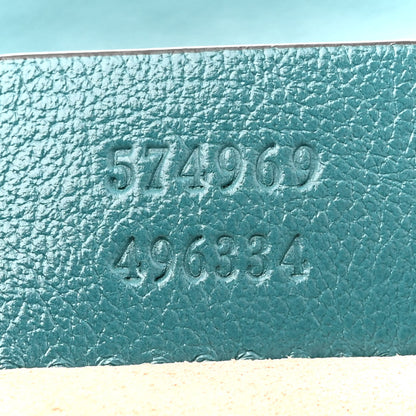 Gucci Azalea Calfskin Enamel Matelasse Diagonal Super Mini Torchon GG Marmont Shoulder Bag Imperial Blue Pavone 7 of 12