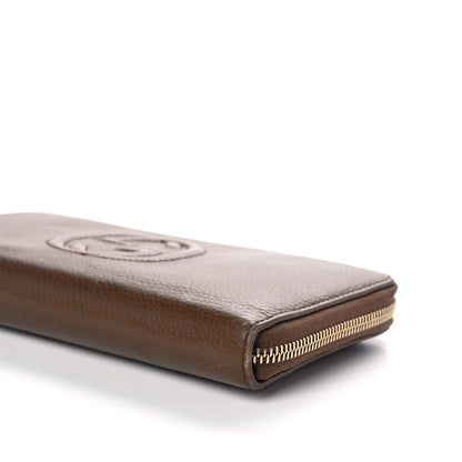 Gucci Cellarius Calfskin Soho Zip Around Organizer Wallet Acero 10 of 11