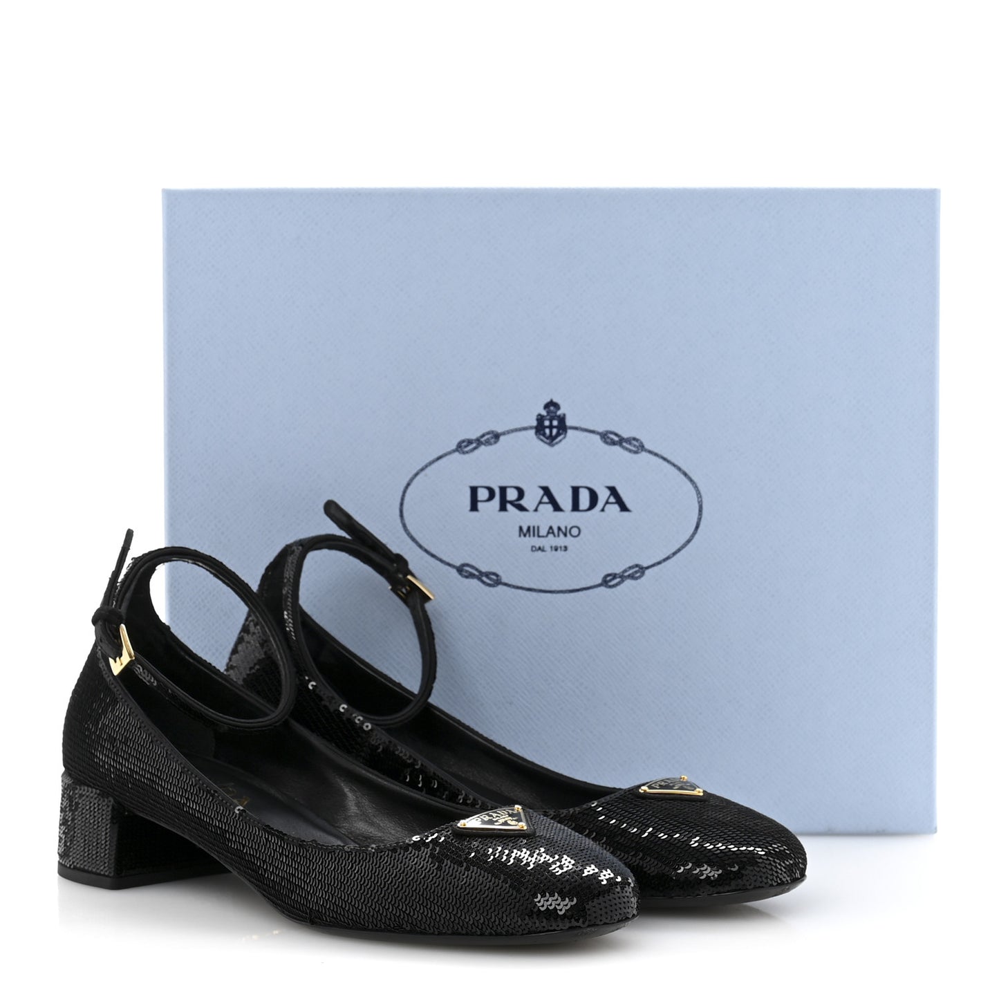 Sequin Triangle Pumps 37.5 Black