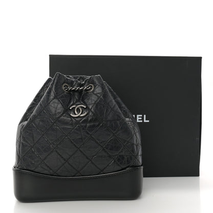 Chanel Aged Calfskin Quilted Small Gabrielle Backpack Black 11 of 11