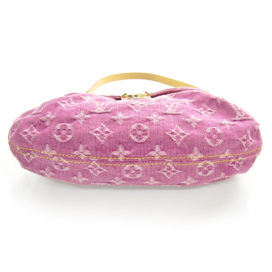 Louis Vuitton Monogram Denim Mini Pleaty Fuchsia 4 of 9