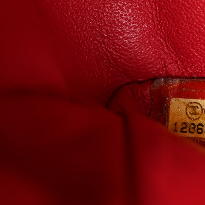 Chanel Washed Caviar Quilted Maxi Single Flap Fuchsia 7 of 16