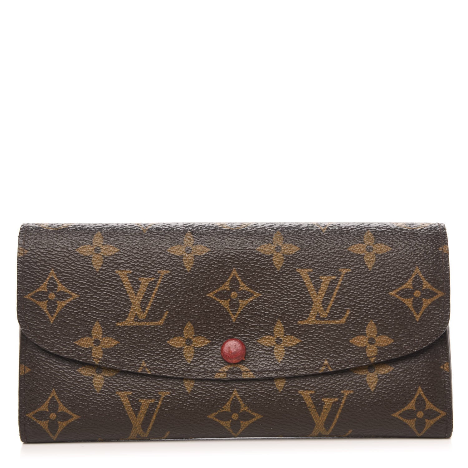Louis Vuitton Monogram Emilie Wallet Red 1 of 12