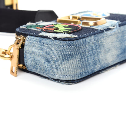 Marc Jacobs Calfskin Denim Patchwork Small Snapshot Camera Bag Multicolor 6 of 9