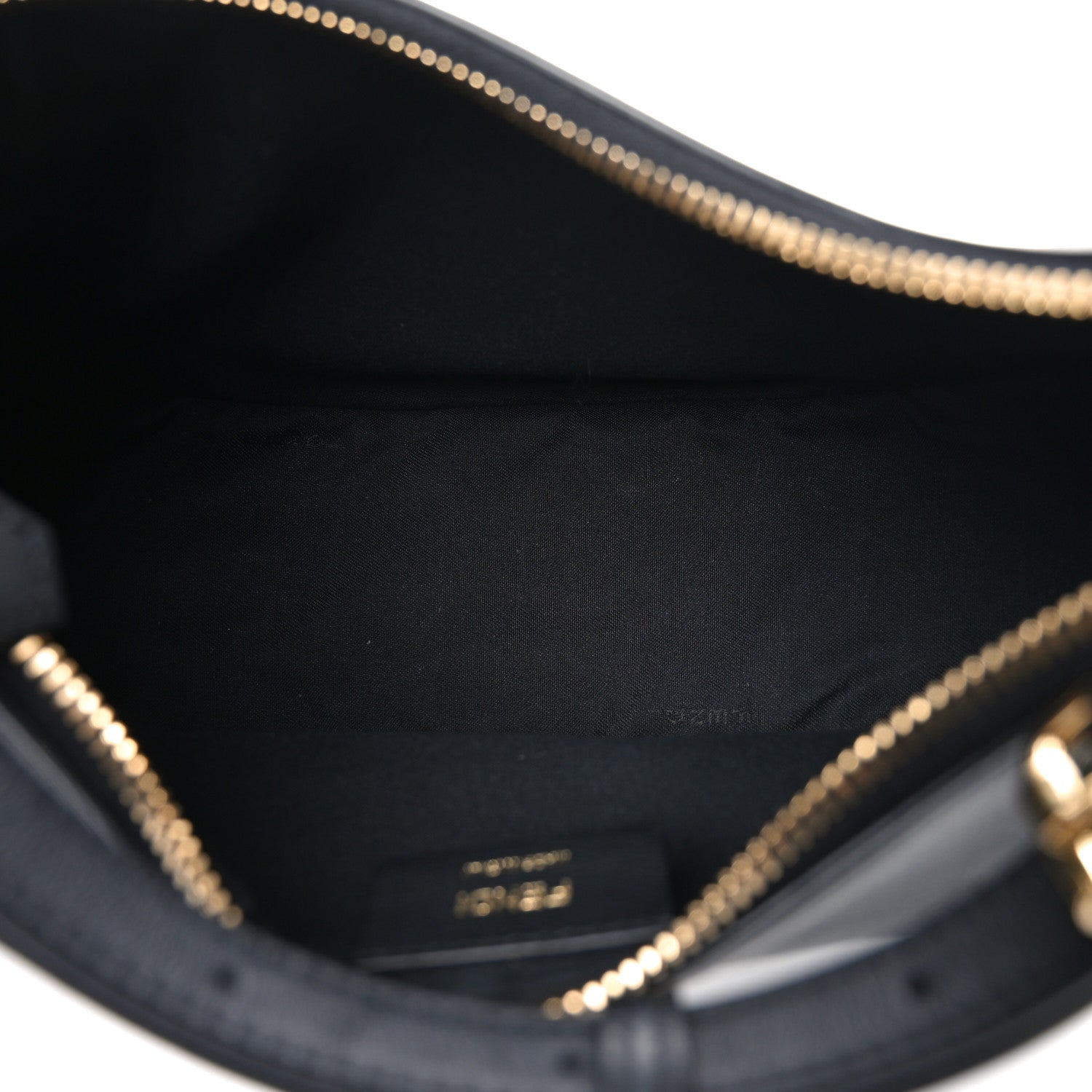 Fendi Vitello Grace Matte Small Fendigraphy Hobo Bag Black 5 of 10