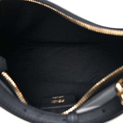 Fendi Vitello Grace Matte Small Fendigraphy Hobo Bag Black 5 of 10