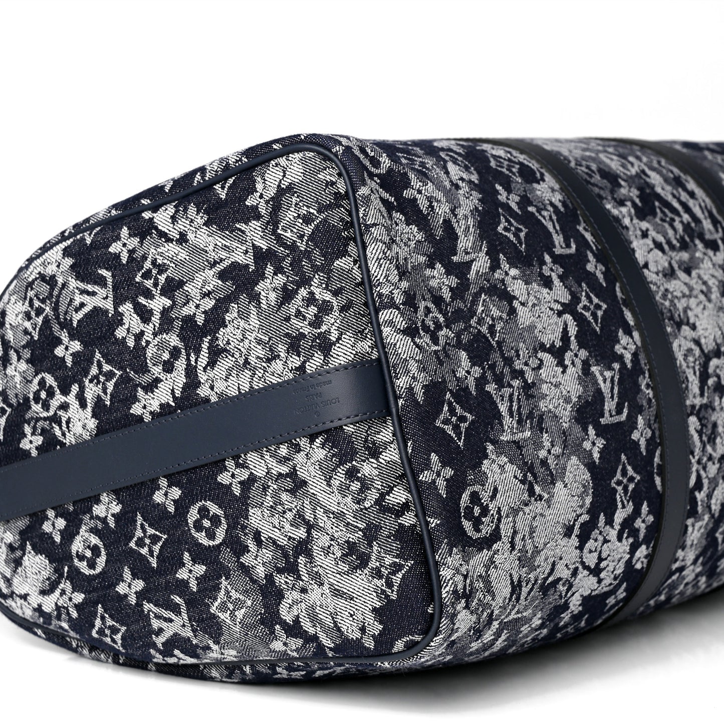 Monogram Tapestry Keepall Bandouliere 50 Bleu