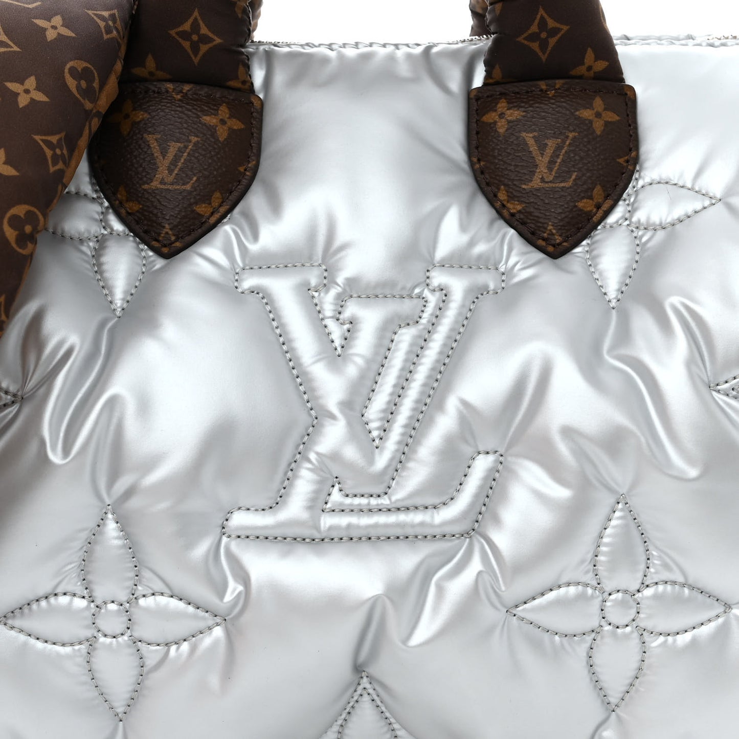 Econyl Mini Monogram Pillow Speedy Bandouliere 25 Silver