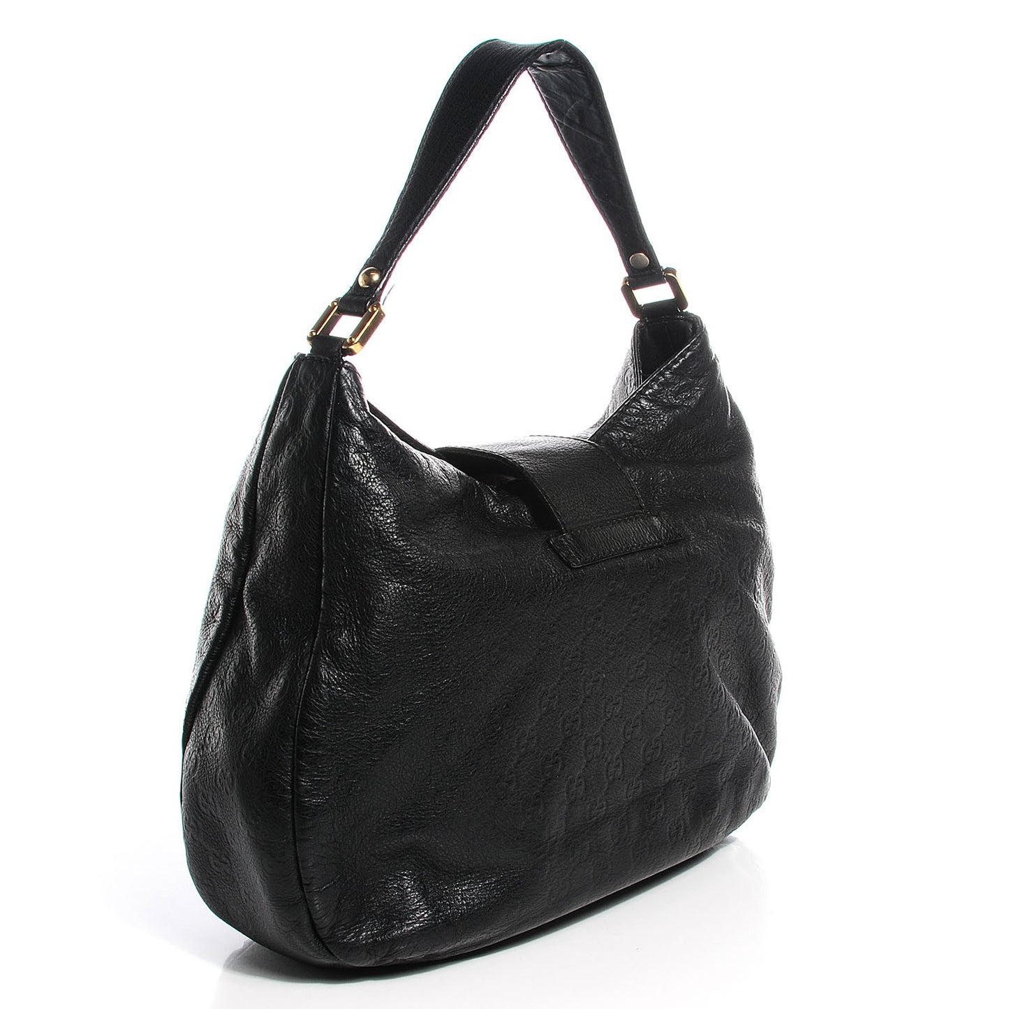 Guccissima New Ladies Web Large Hobo Black
