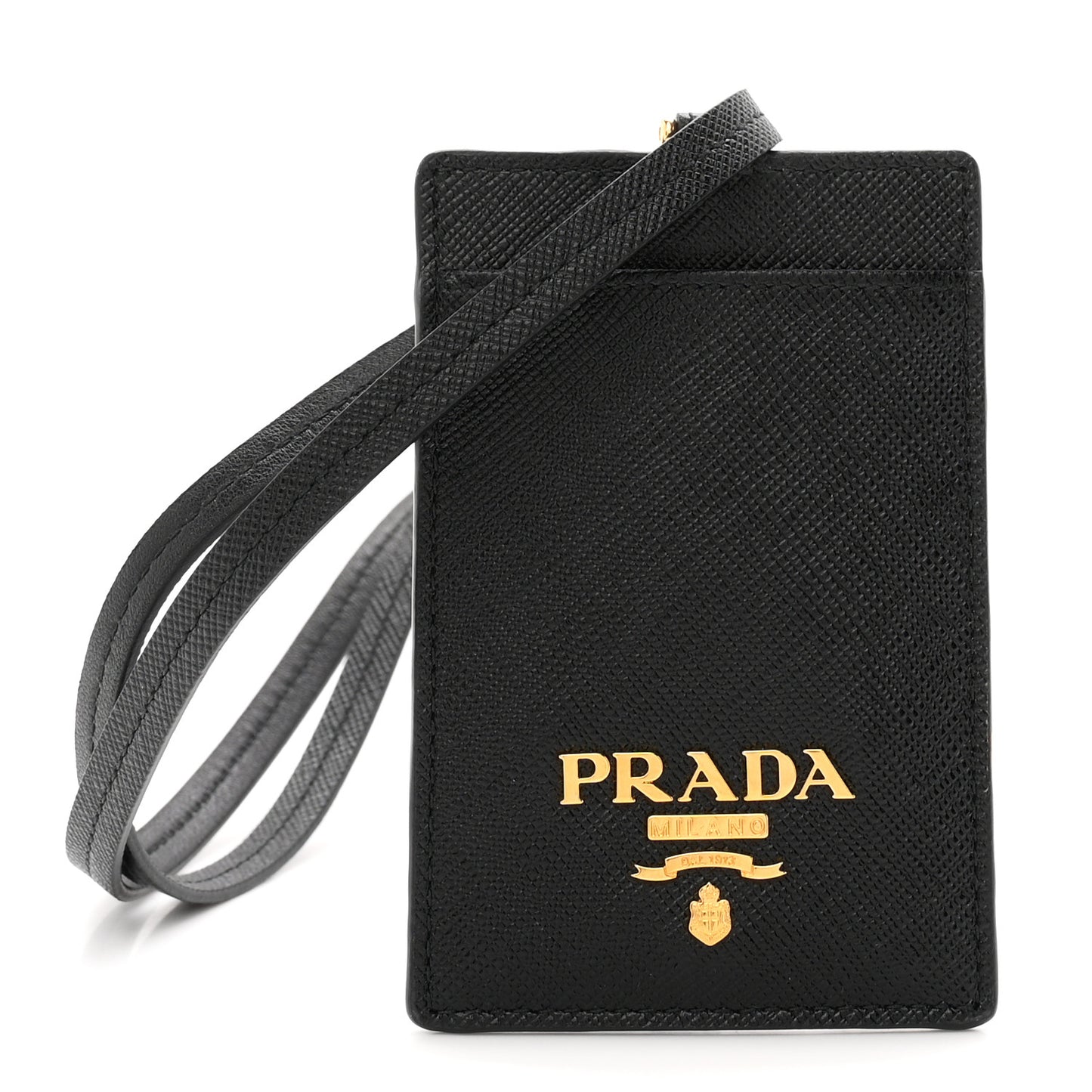 Vitello Move Triangle Lanyard Card Case Black