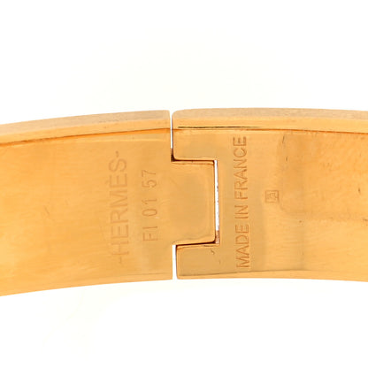 Hermes Enamel Narrow Clic Clac H Bracelet PM White 4 of 5