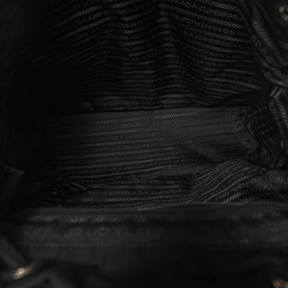 Prada Nylon Vela Medium Backpack Black 6 of 11