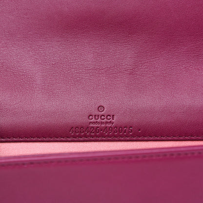 Gucci Velvet Matelasse GG Marmont Mini Bag Fuchsia Violet Cyclamen 5 of 9