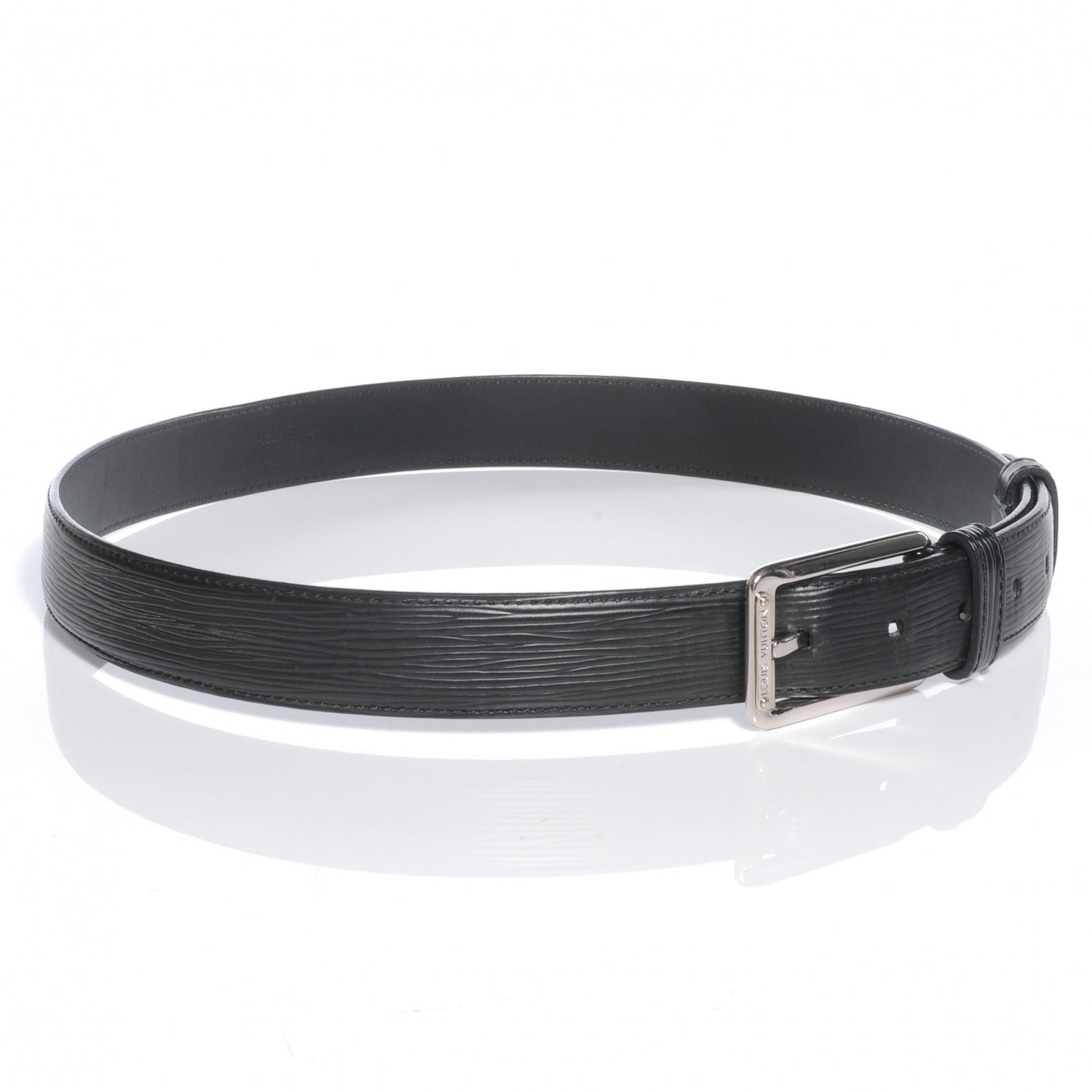 Louis Vuitton Epi Ceinture Force Belt 85 34 Black 3 of 7