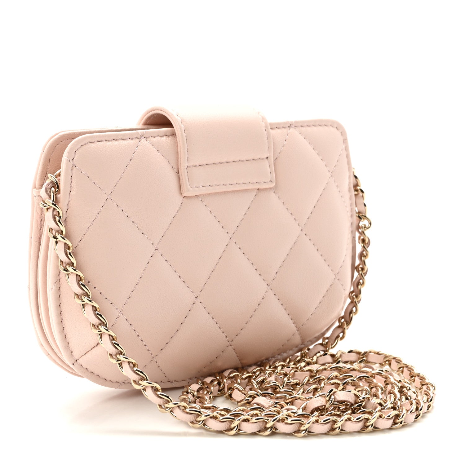 Chanel Lambskin Quilted Mini CC Chain Bag Light Pink 3 of 10