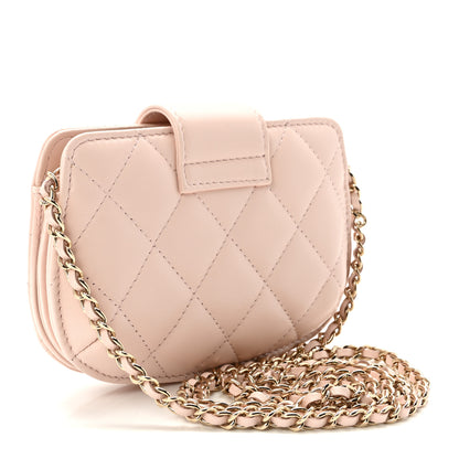 Chanel Lambskin Quilted Mini CC Chain Bag Light Pink 3 of 10
