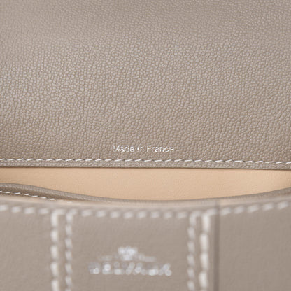 Delvaux Grained Rodeo Calfskin Surpique Mini Brillant Satchel Tourterelle Ivory 7 of 10