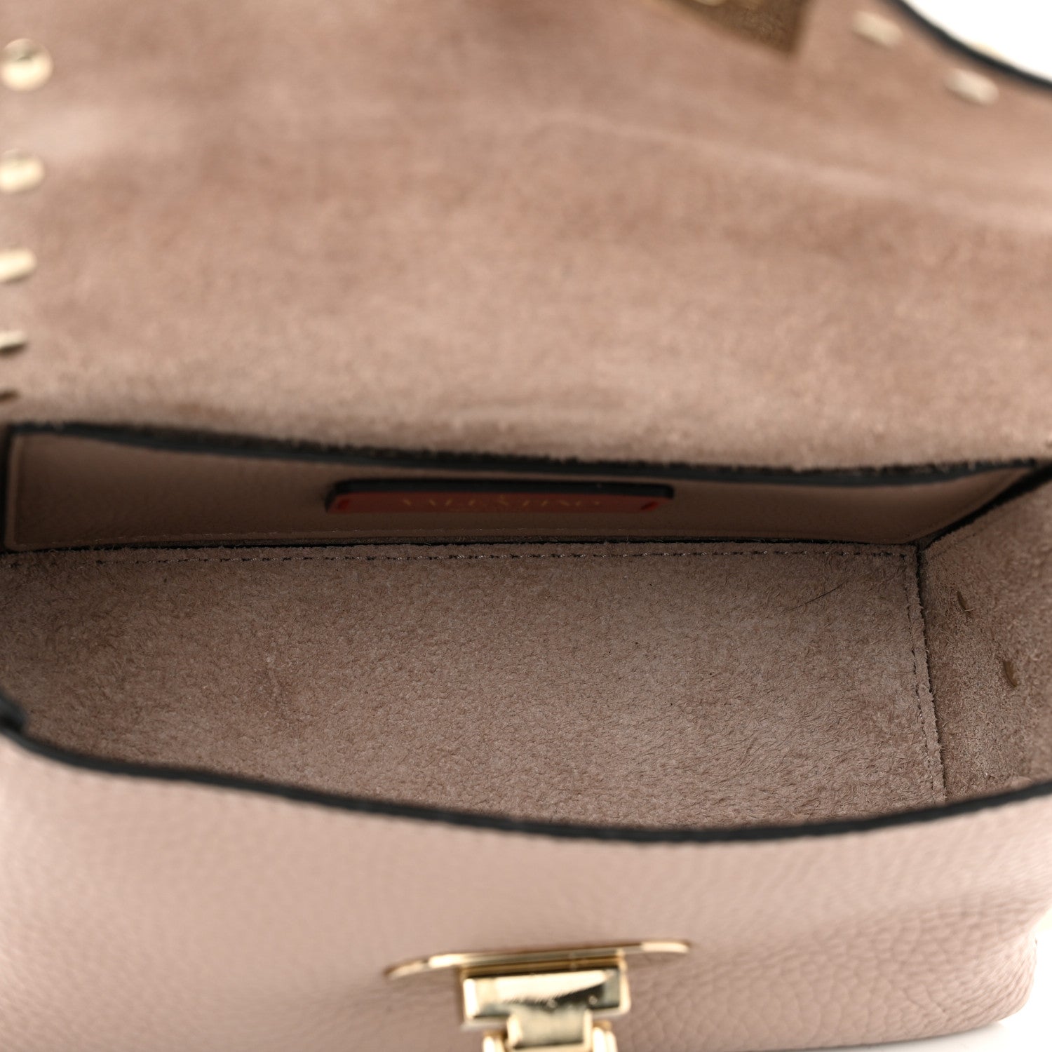 Valentino Garavani Pebbled Calfskin Mini Rockstud Crossbody Bag Poudre 5 of 9