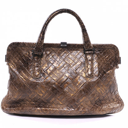 Bottega Veneta Woven Python Frame 7 of 10