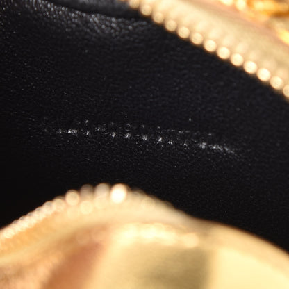 Saint Laurent Metallic Calfskin Matelasse Chevron Monogram Small Love Heart Chain Bag Gold 8 of 9