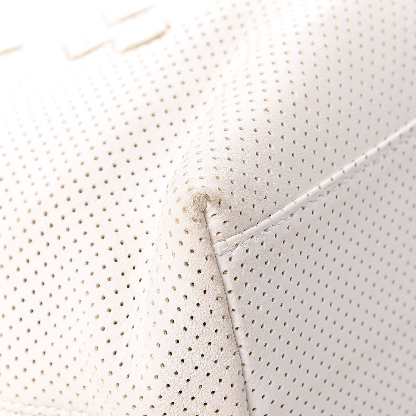 Nappa Intrecciato Perforated Regent Tote White