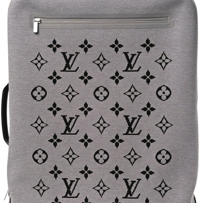 Louis Vuitton Knit Monogram Horizon Soft 55 Suitcase Grey 6 of 12