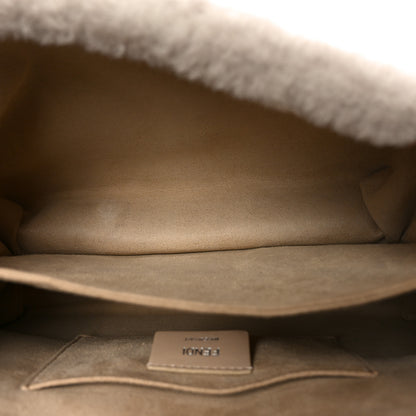 Fendi Shearling Calfskin Macro FF 1974 Diagonal Mania Kan I Shoulder Bag Multicolor 5 of 10
