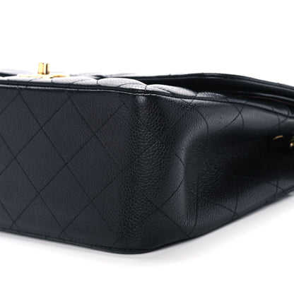 Chanel Caviar Quilted Jumbo Double Flap Black 9 of 14