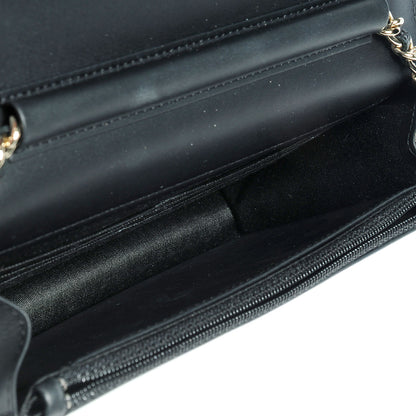 Chanel Caviar Timeless CC Wallet on Chain WOC Black 5 of 9