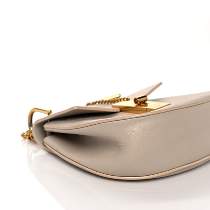 Chloe Calfskin Embossed Small Drew Shoulder Bag Abstract White 9 of 14