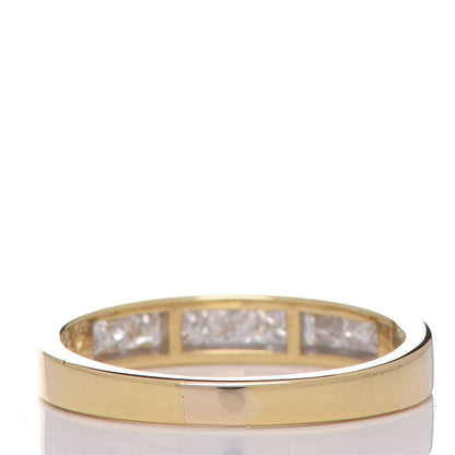 Tiffany 18K Yellow Gold Diamond 3.5mm Half Circle Channel Set Band Ring 53 6.25 3 of 13