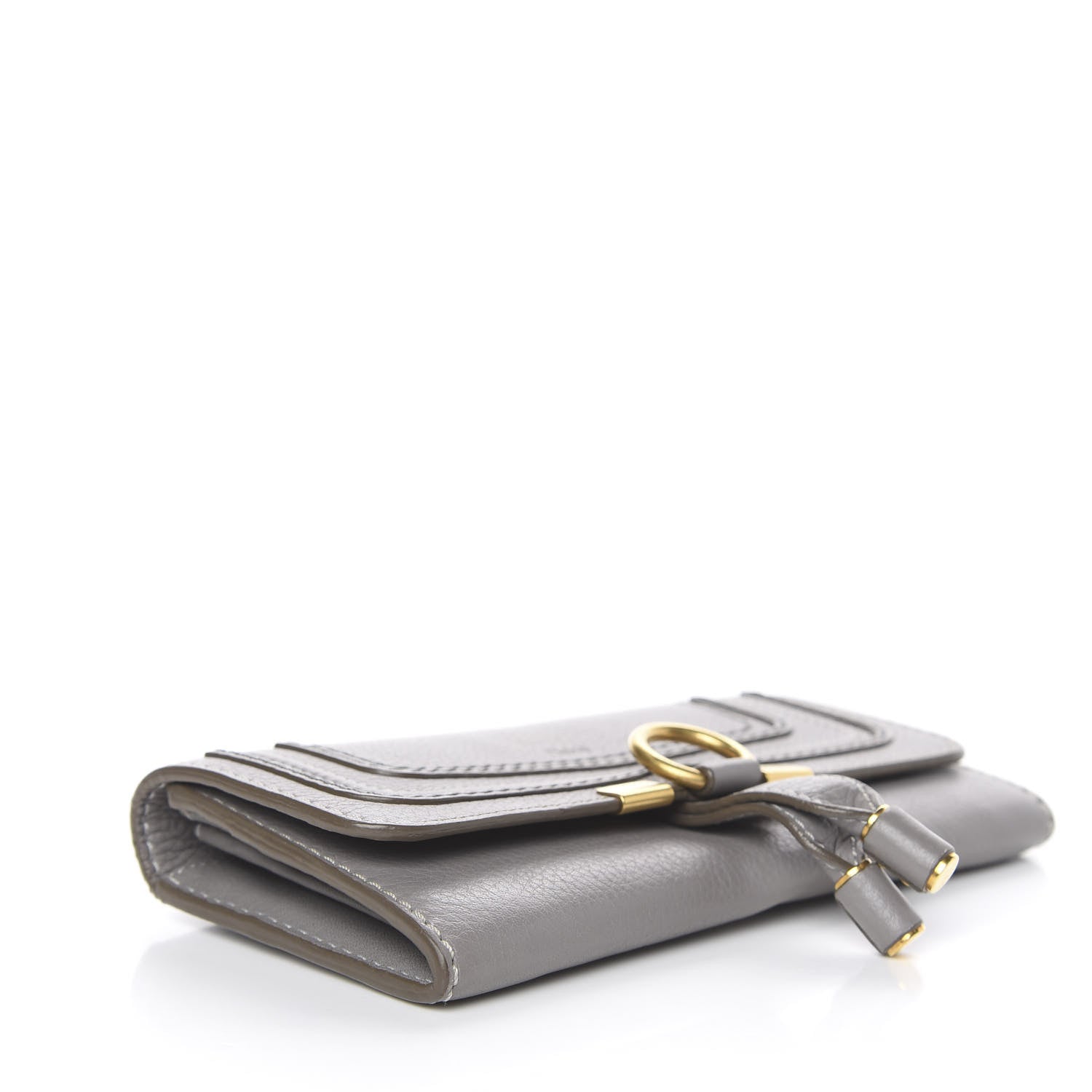 Chloe Calfskin Marcie Continental Flap Wallet Cashmere Grey 4 of 9