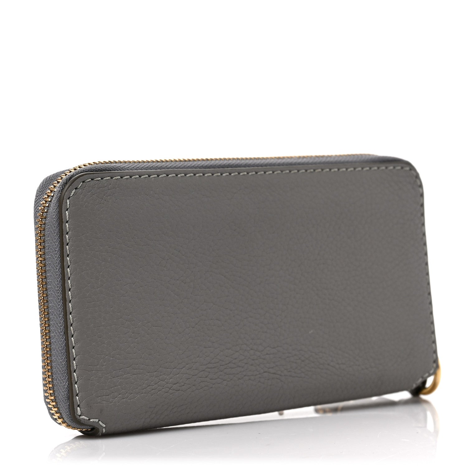 Chloe Calfskin Marcie Long Zip Around Wallet Cashmere Grey 3 of 6