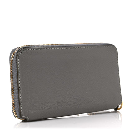 Chloe Calfskin Marcie Long Zip Around Wallet Cashmere Grey 3 of 6