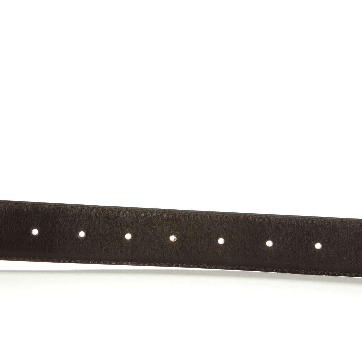 Box Togo 32mm Belt Strap 90 Chocolate Rouge Garance