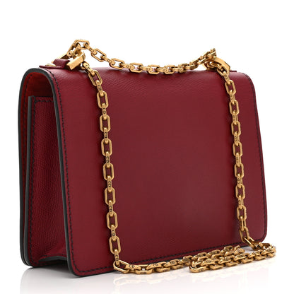 Christian Dior Grained Calfskin J'Adior Chain Flap Bag Red 3 of 10