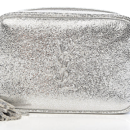 Saint Laurent Metallic Lambskin Monogram Lou Belt Bag Argento 10 of 10